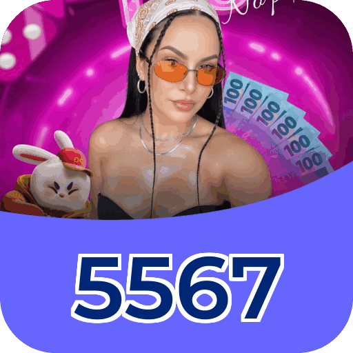Interface do aplicativo 5567 mostrando jogos disponíveis no iOS e Android